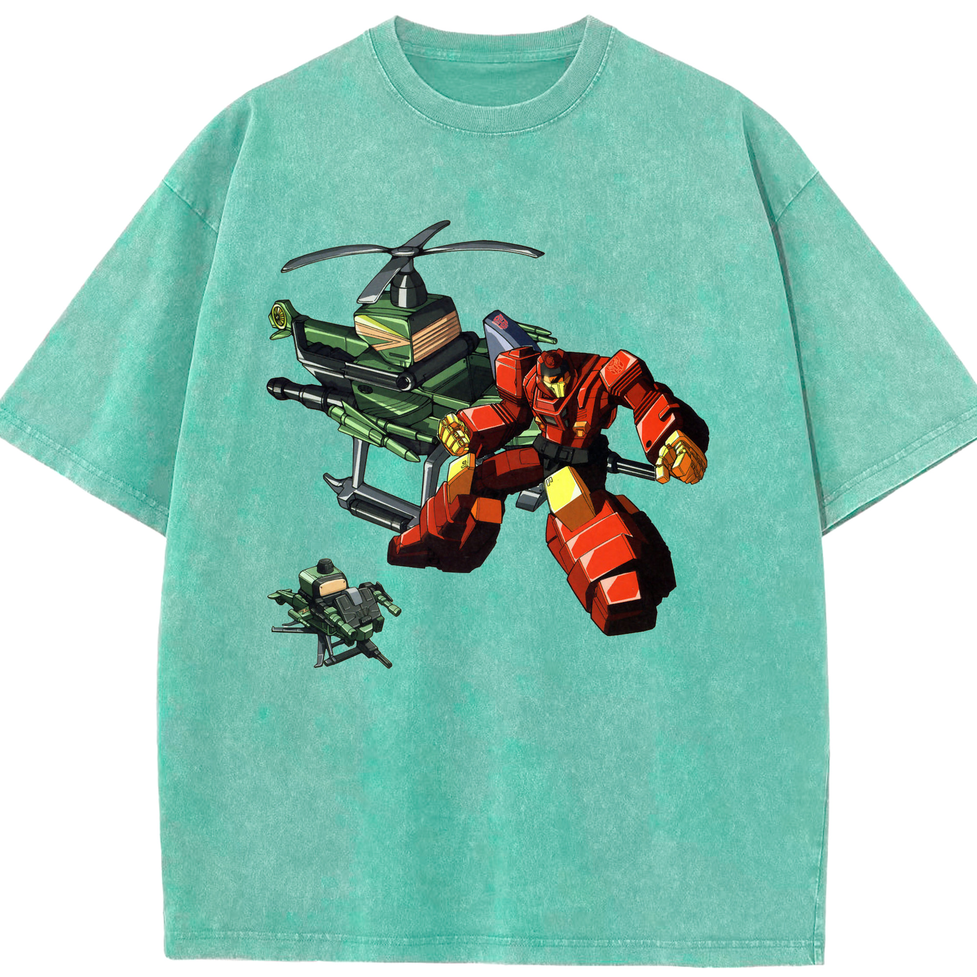 （画像用）  綿100% ヴィンテージ風 半袖Tシャツ（フロントプリント）